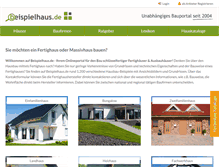 Tablet Screenshot of beispielhaus.de